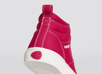 OCA High Pantone Viva Magenta Canvas Contrast Thread Sneaker Men