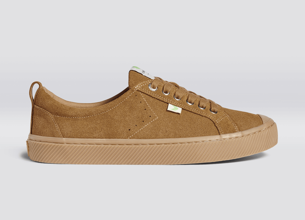 LOUIS VUITTON Low-cut sneakers / US8 / camel / suede // 1a8FNZ