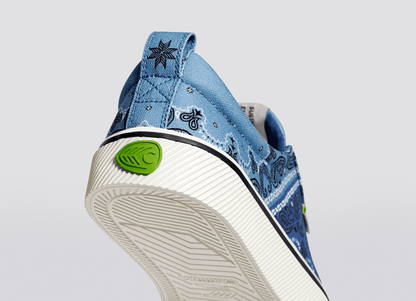 OCA Low Blue Bandana Canvas Sneaker Women