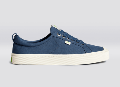 OCA Low Shadow Blue Canvas Sneaker Men