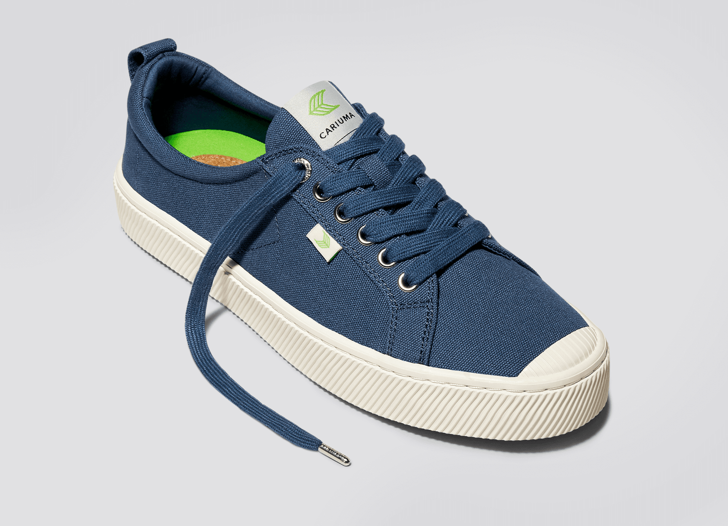 OCA Low Shadow Blue Canvas Sneaker Men