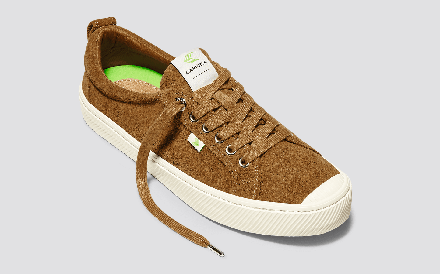 OCA Low Camel Suede Sneaker Women