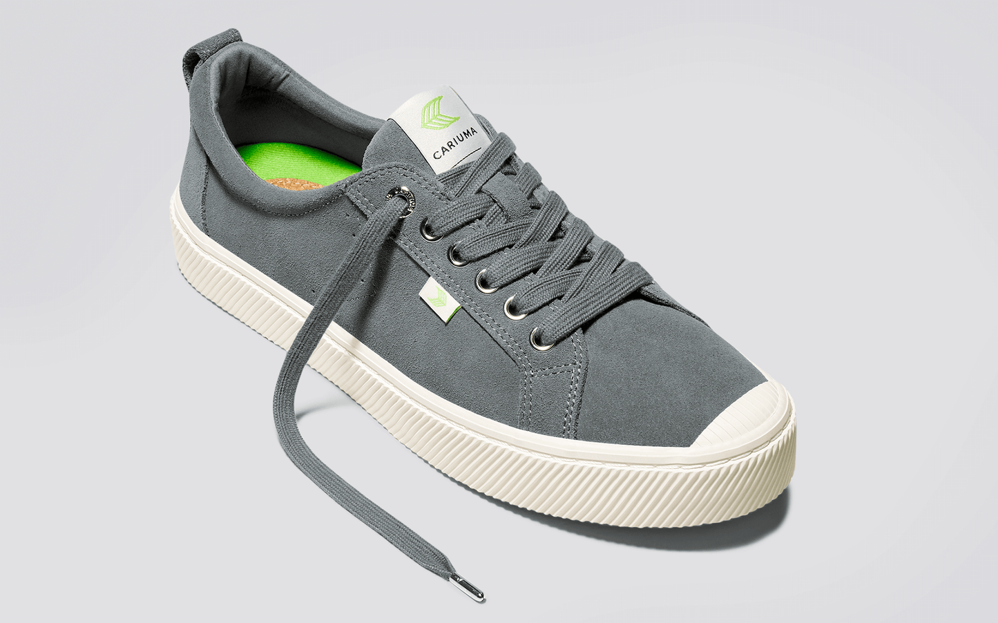 OCA Low Charcoal Grey Suede Sneaker Men