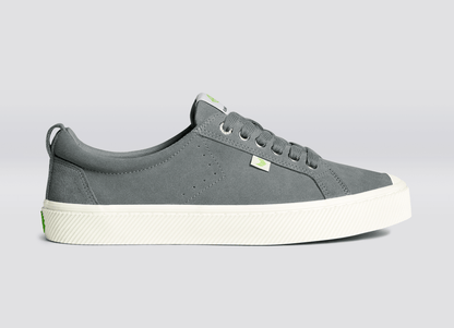 OCA Low Charcoal Grey Suede Sneaker Men