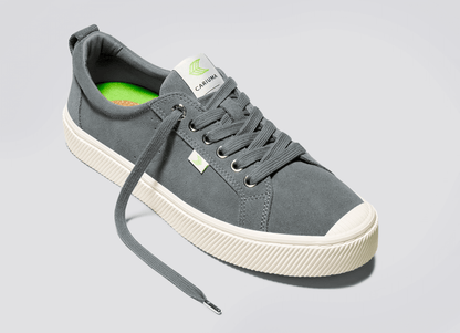 OCA Low Charcoal Grey Suede Sneaker Men