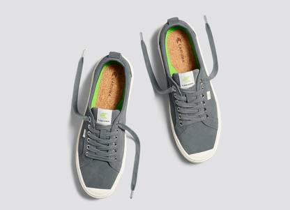 OCA Low Charcoal Grey Suede Sneaker Men