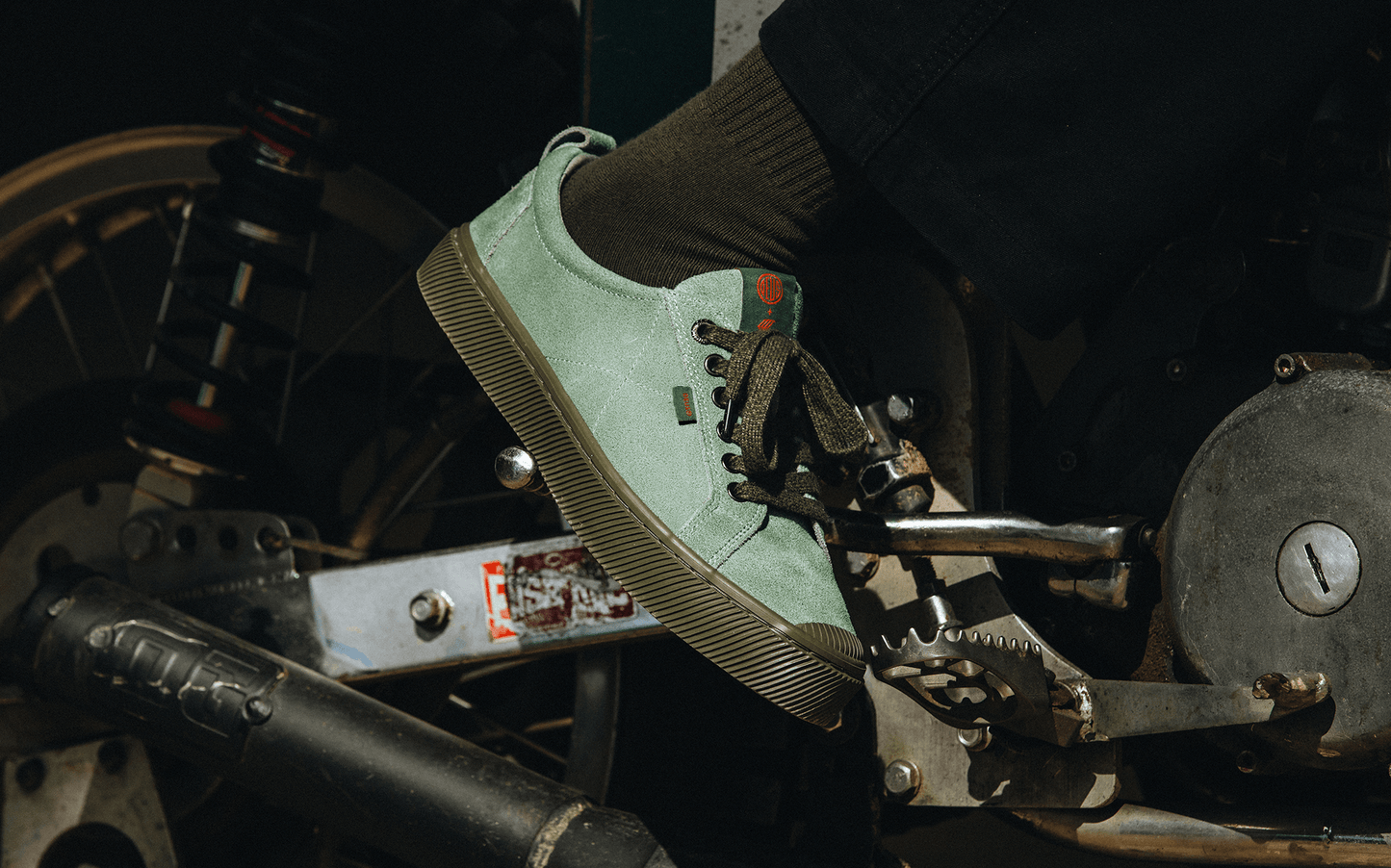 OCA Low Deus Green Suede Sneaker Women