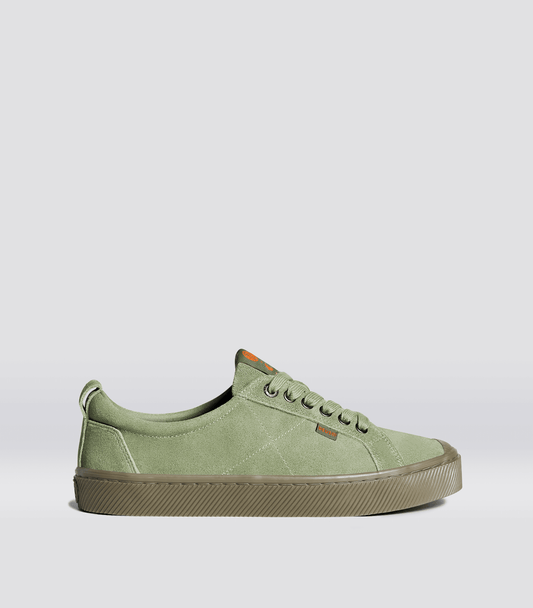 OCA Low Deus Green Suede Sneaker Men