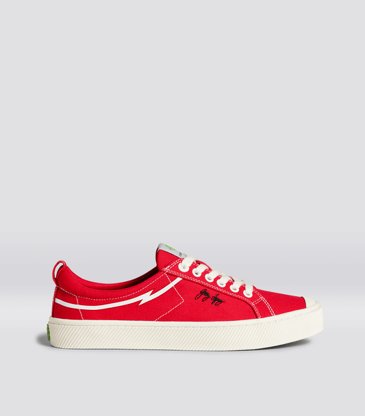 OCA Low Gerry Lopez Red Canvas Sneaker Men