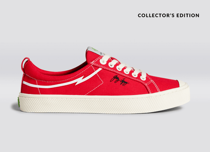 OCA Low Gerry Lopez Red Canvas Sneaker Women