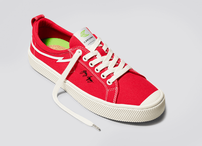 OCA Low Gerry Lopez Red Canvas Sneaker Women