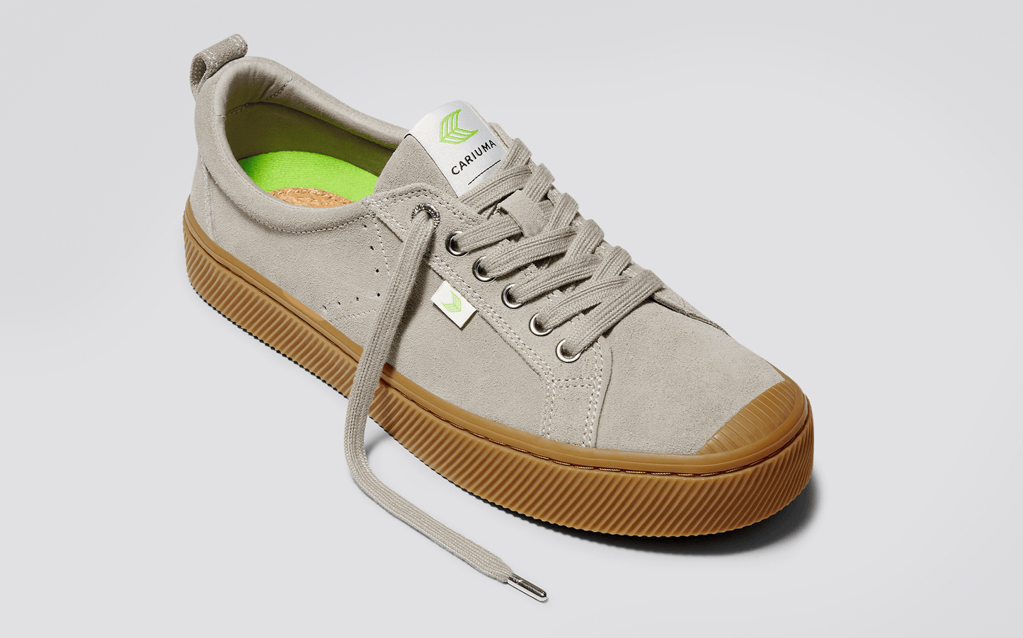 OCA Low Gum Cloud Grey Suede Sneaker Men