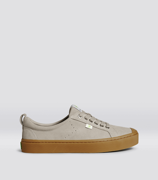 OCA Low Gum Cloud Grey Suede Sneaker Women