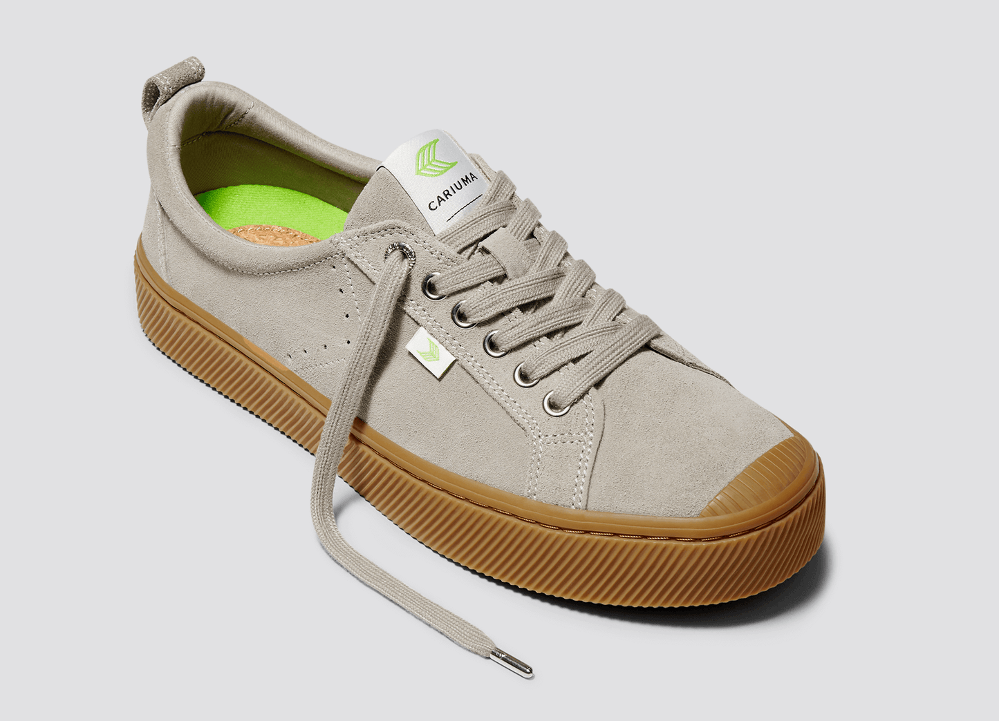 OCA Low Gum Cloud Grey Suede Sneaker Men