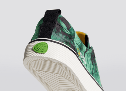 OCA Low NATGEO Green Foliage Print Canvas Sneaker Men