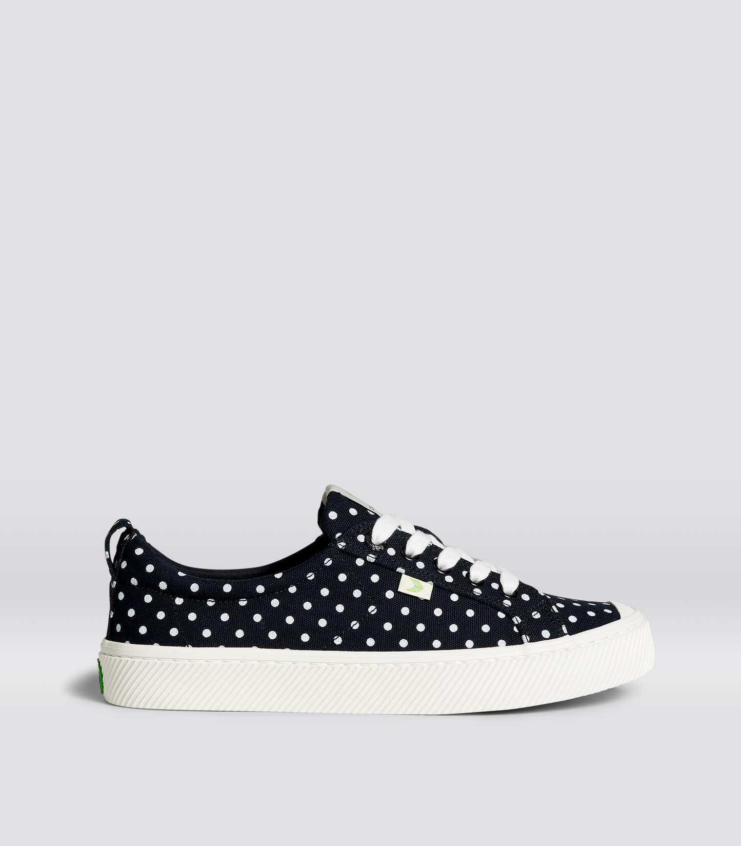 OCA Low Black Canvas White Polka Dots Sneaker Men