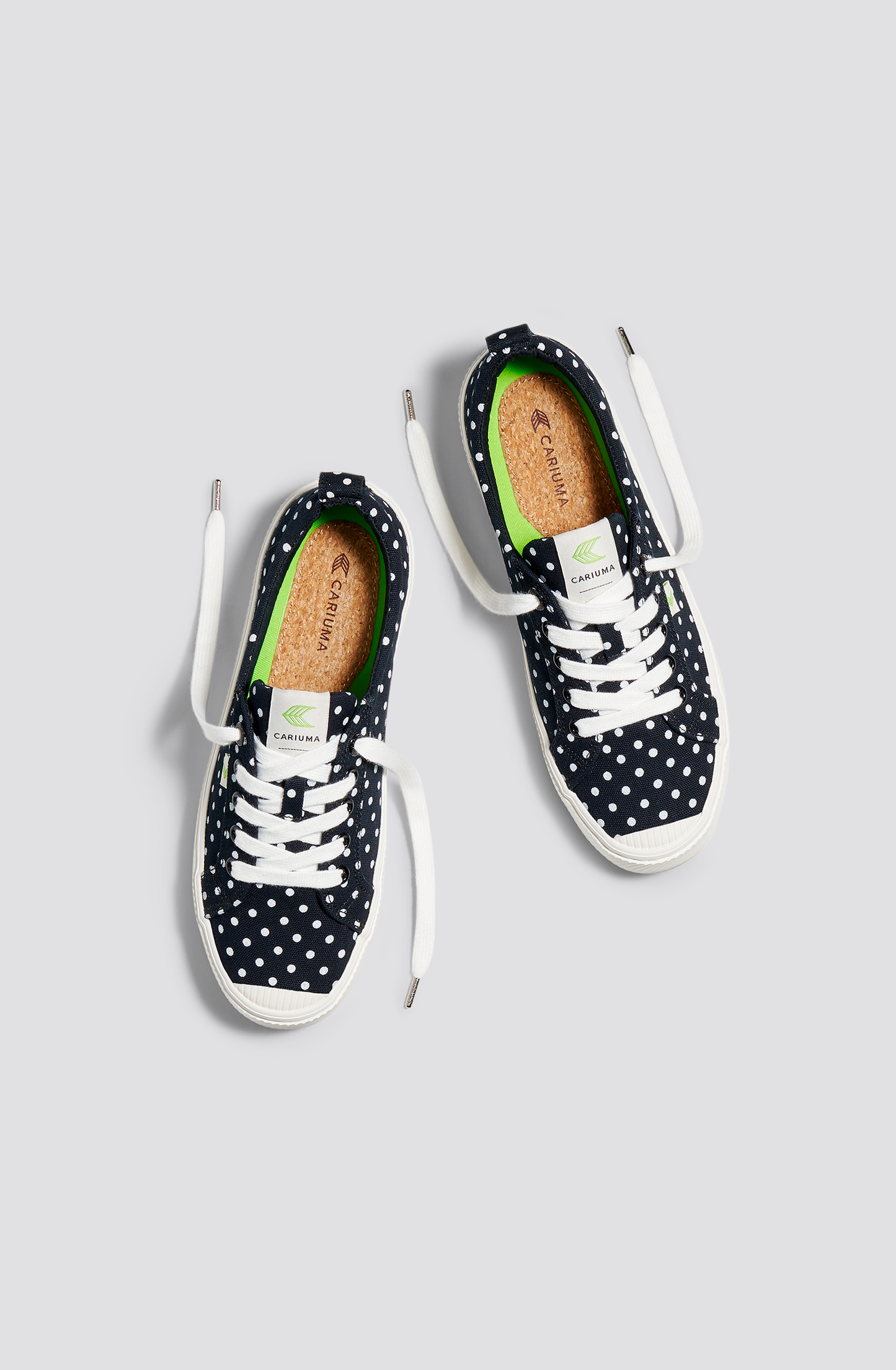 OCA Low Black Canvas White Polka Dots Sneaker Men