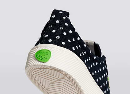 OCA Low Black Canvas White Polka Dots Sneaker Men