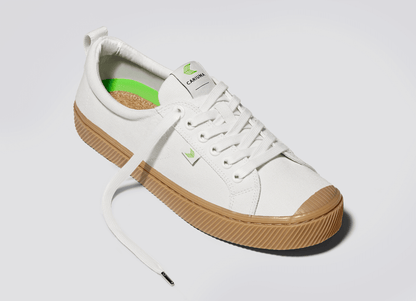 OCA Low Gum Off-White Canvas Sneaker Women