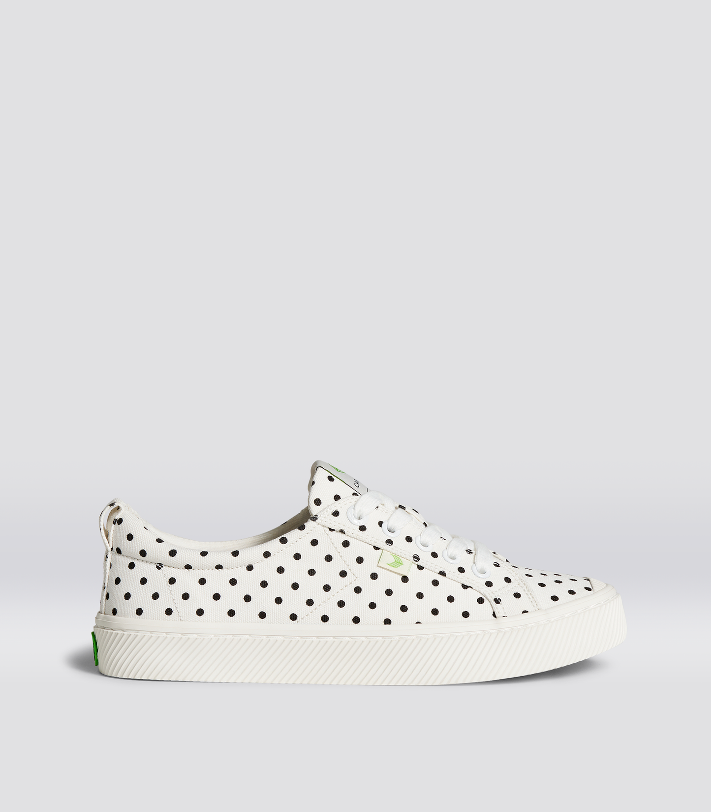 OCA Low White Canvas Black Polka Dots Sneaker Men