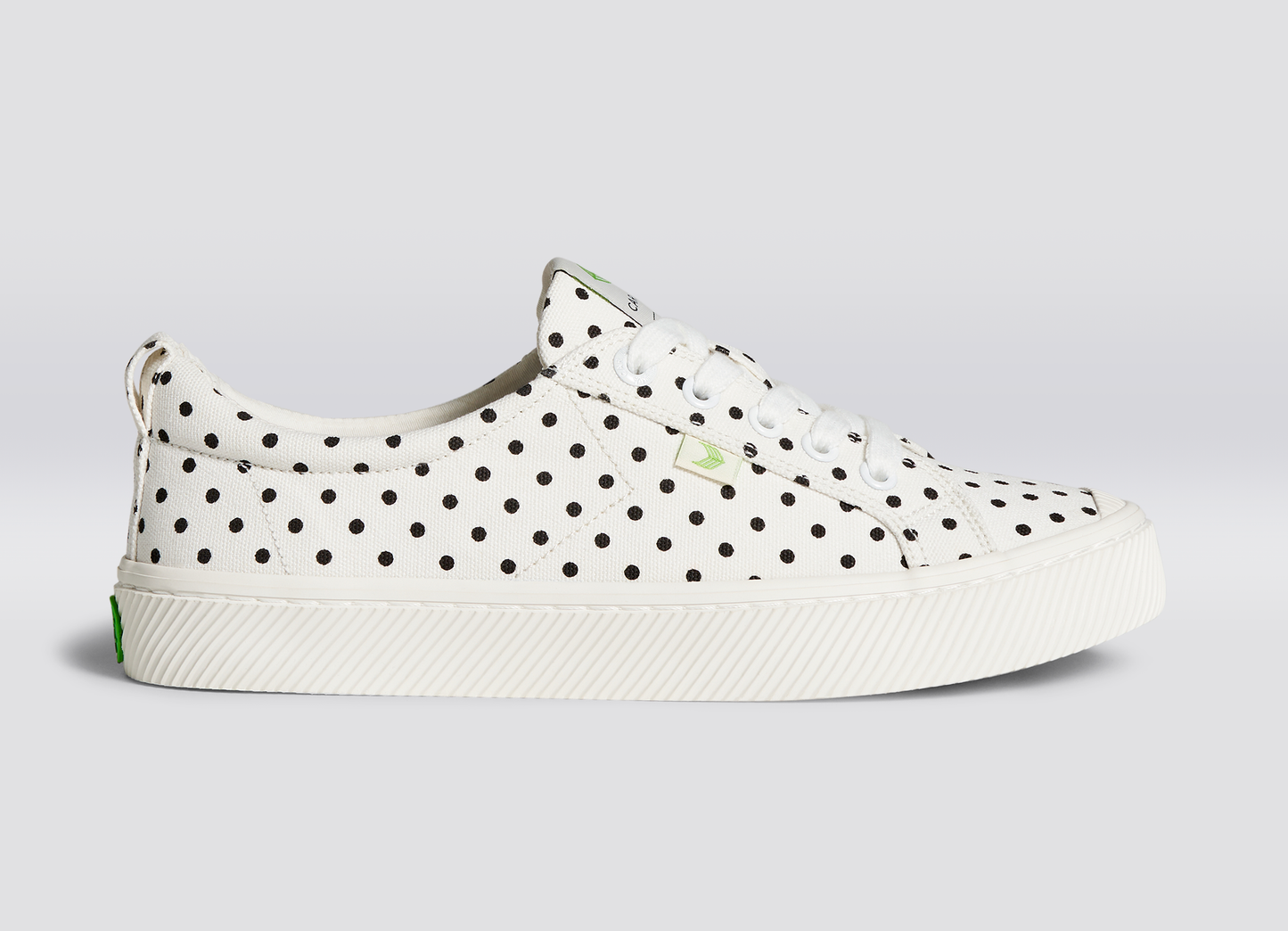 OCA Low White Canvas Black Polka Dots Sneaker Men