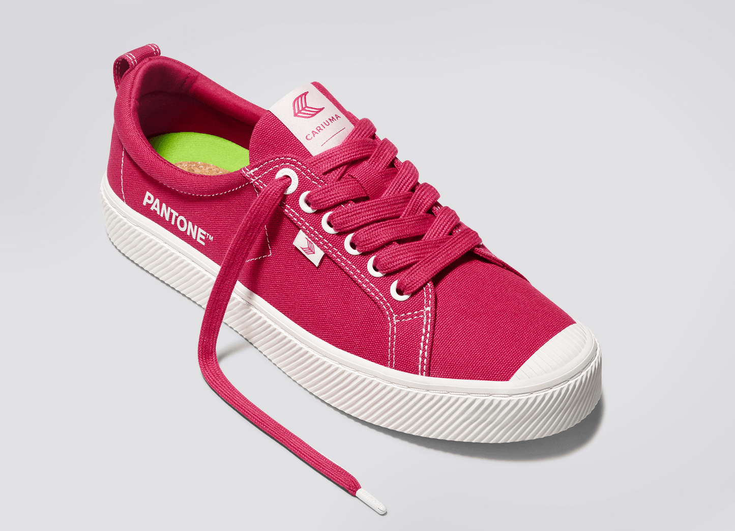 OCA Low Pantone Viva Magenta Canvas Contrast Thread Sneaker Men