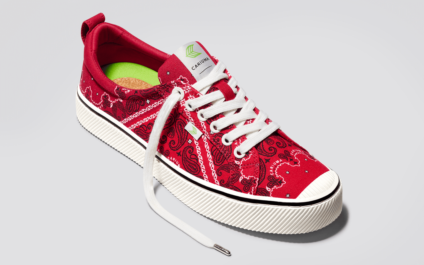 OCA Low Red Bandana Canvas Sneaker Men