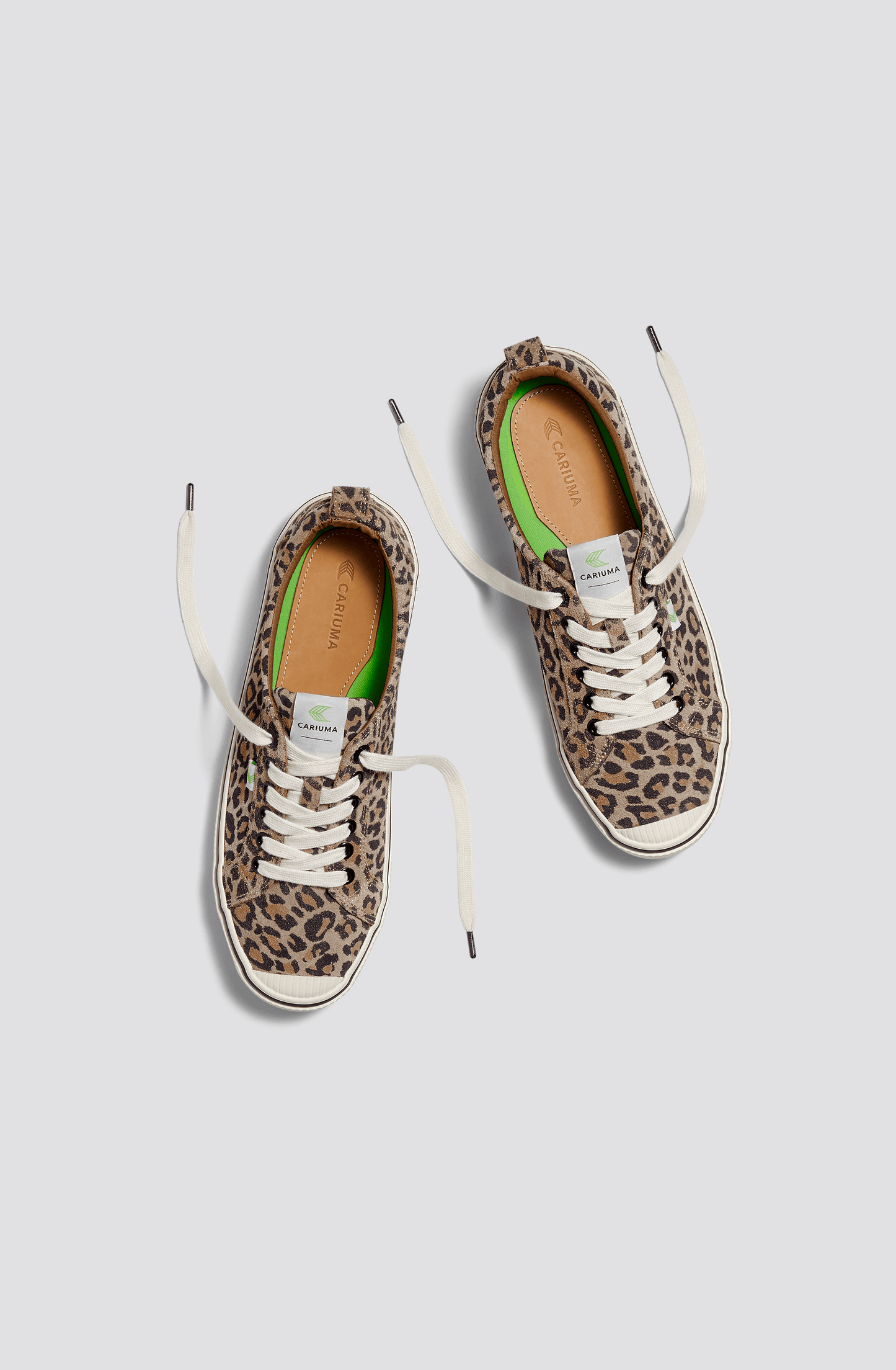 OCA Low Stripe Leopard Print Suede Sneaker Men