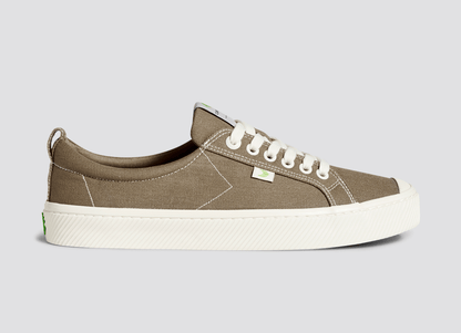 OCA Low Burnt Sand Canvas Contrast Thread Sneaker Men