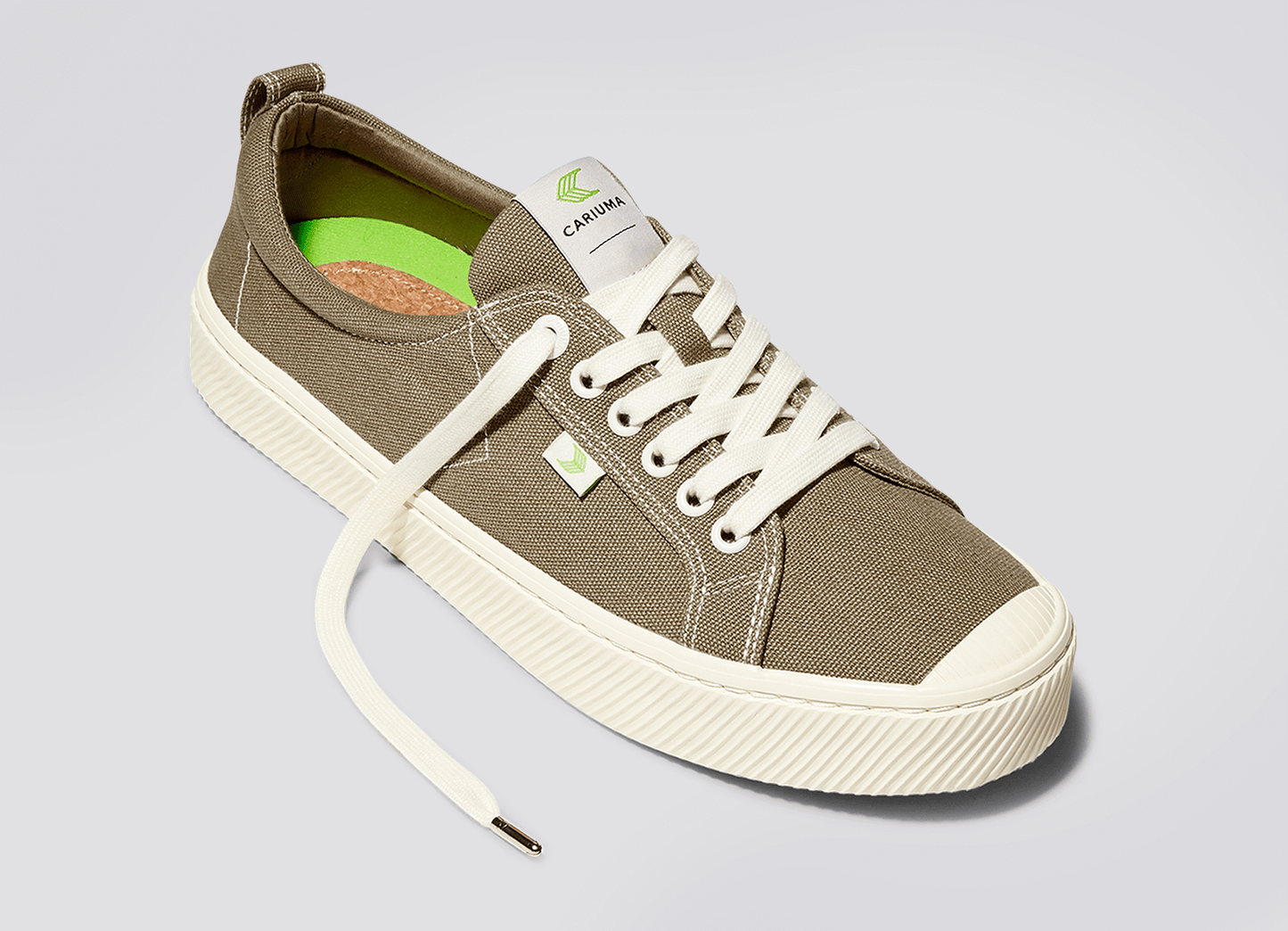 OCA Low Burnt Sand Canvas Contrast Thread Sneaker Men