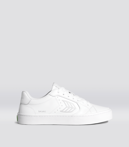 SALVAS White Leather Sneaker Women