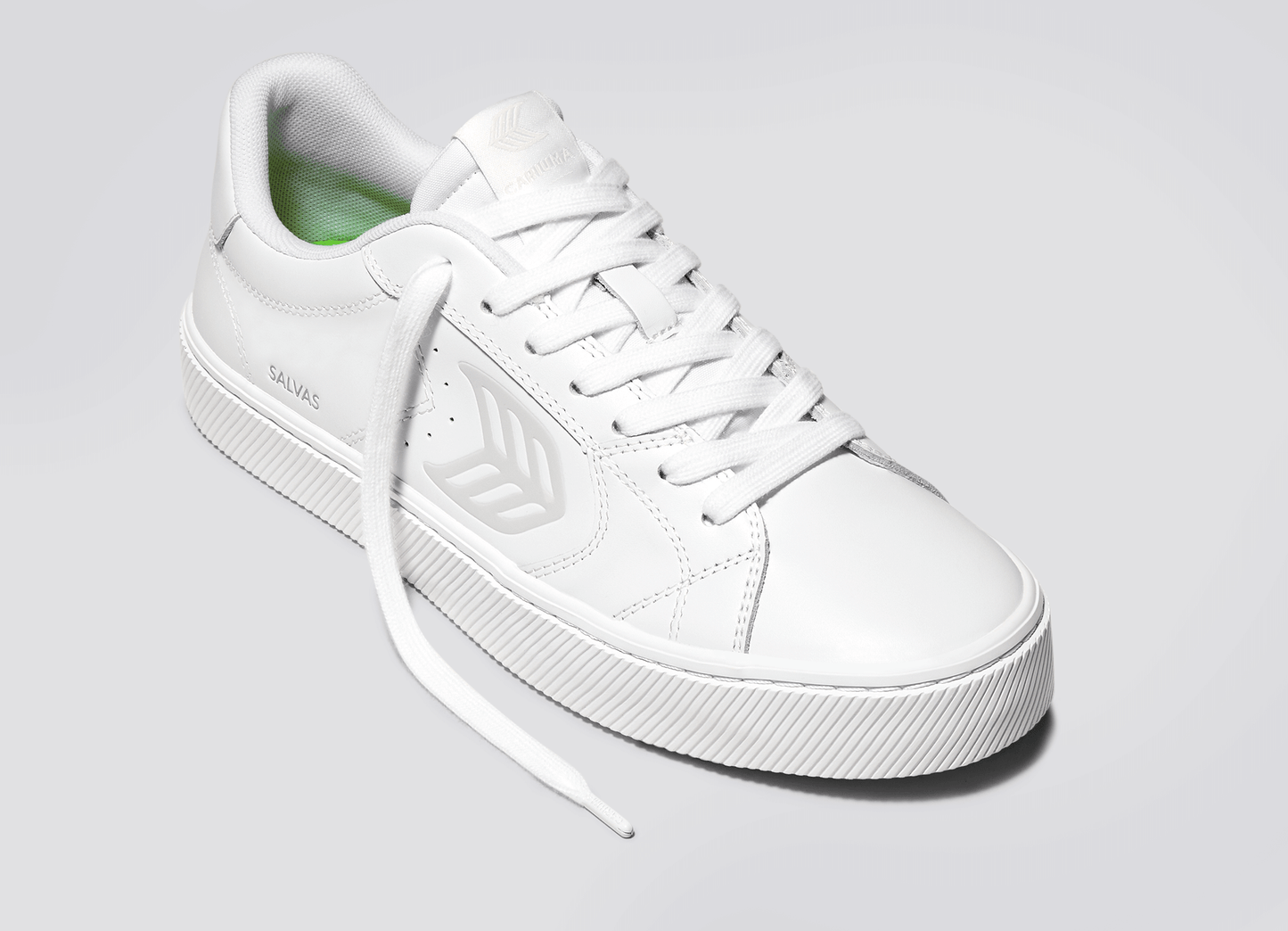 SALVAS White Leather Sneaker Men