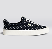 Women s White Polka Dot Black Sneakers OCA Low C A R I U M A